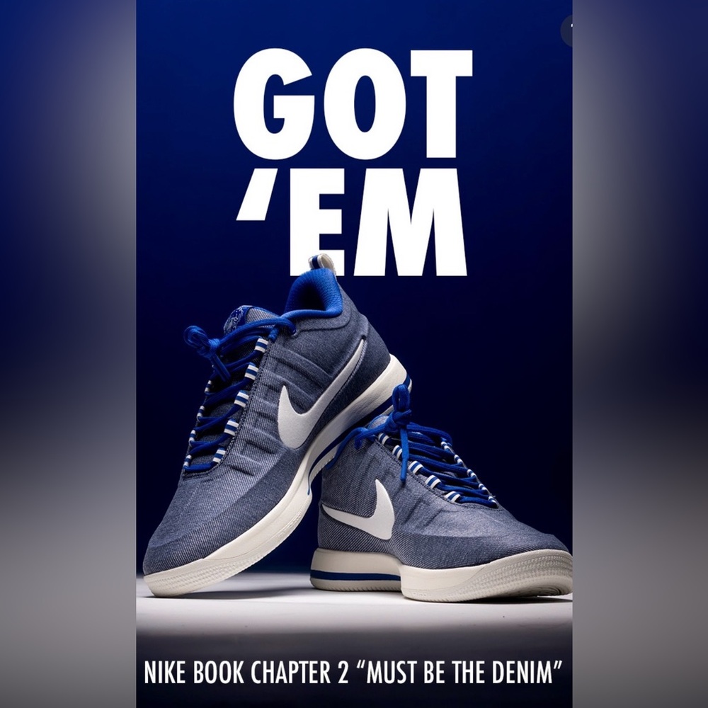 Nike Book Chapter‎ 2 Devin Booker Must Be The Denim University Kentucky Sneakers
